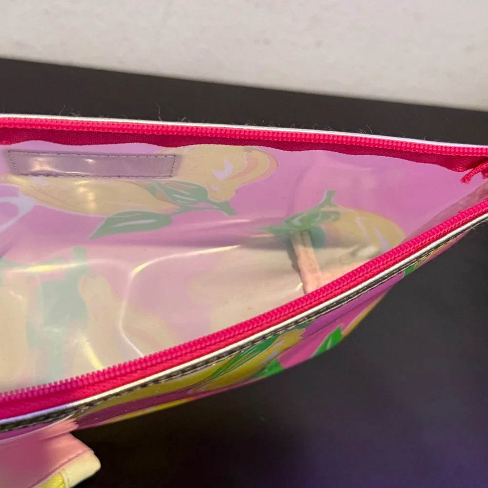 Lilly Pulitzer for Estee Lauder Makeup Bag Pink Lemon & Ipsy Tie‎ Dye Pouch Set
